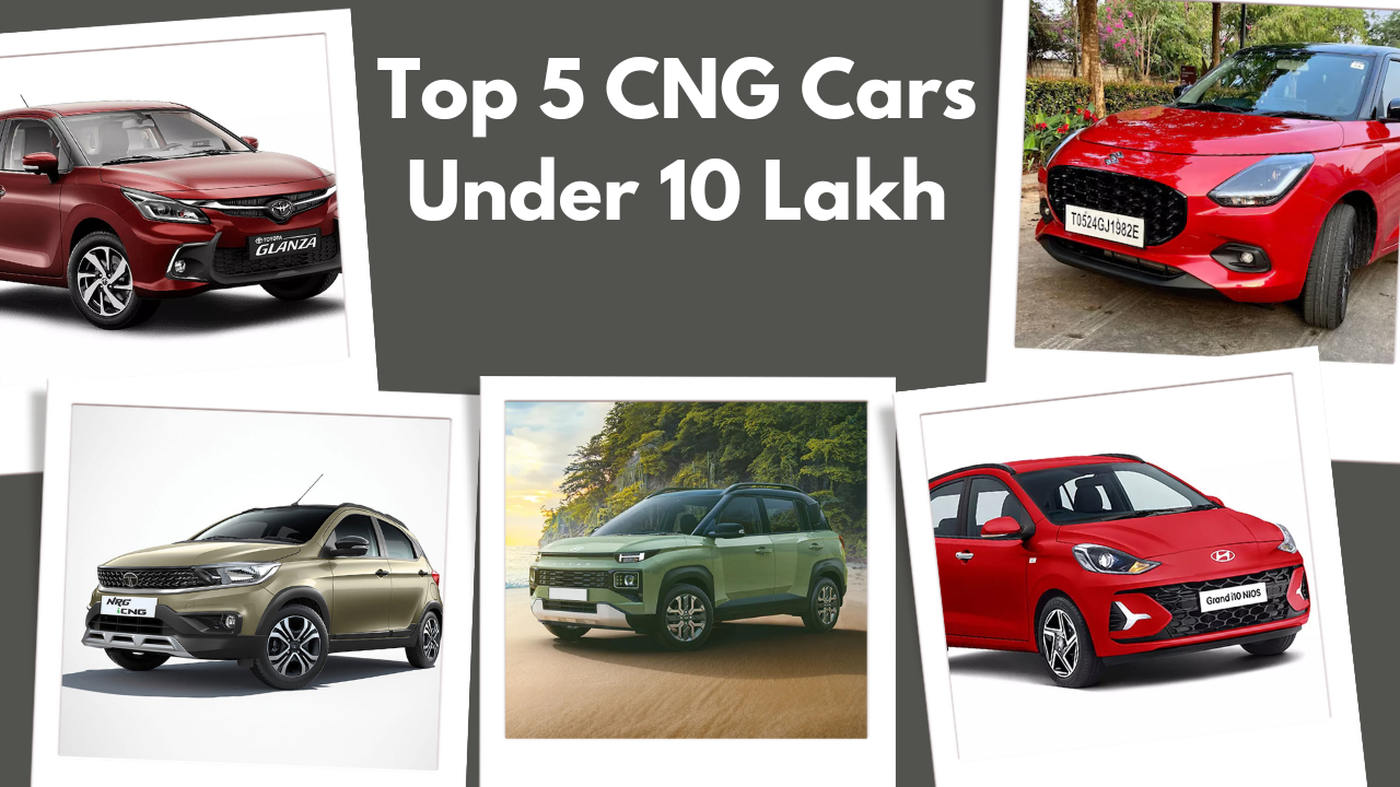 Top 5 CNG Cars Under 10 Lakh