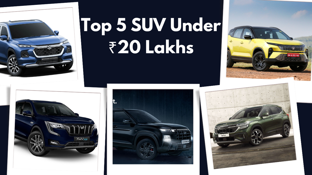 Top 5 SUV Under ₹20 Lakhs