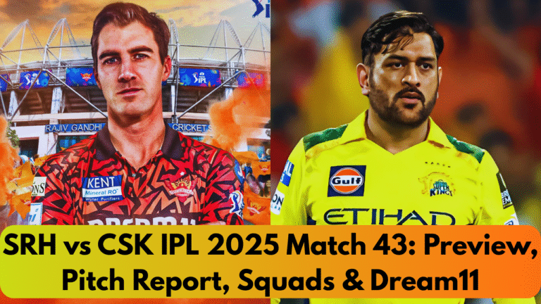 SRH vs CSK IPL 2025