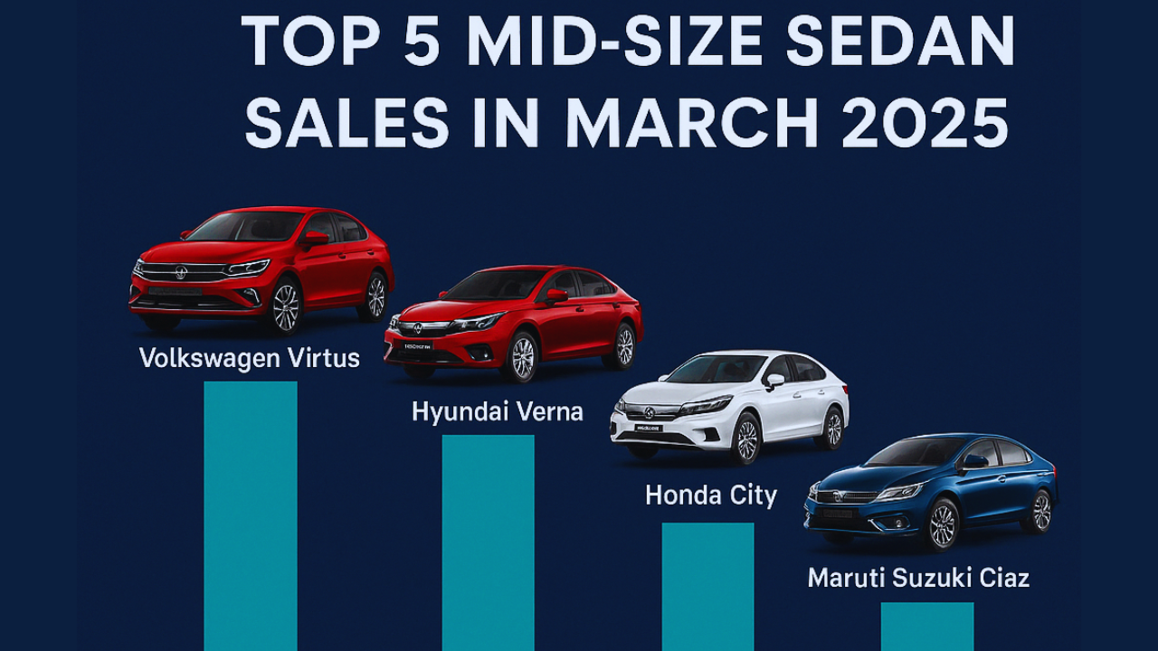 Sedan Sales in March 2025