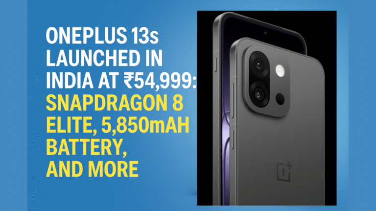 OnePlus 13s Price in India