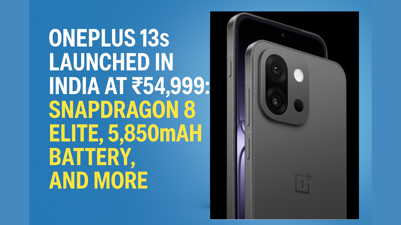 OnePlus 13s Price in India